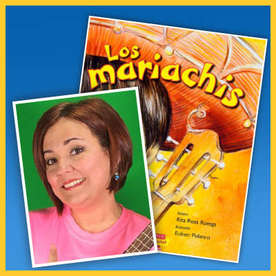 Image of author Rita Rosa Ruesga and her book