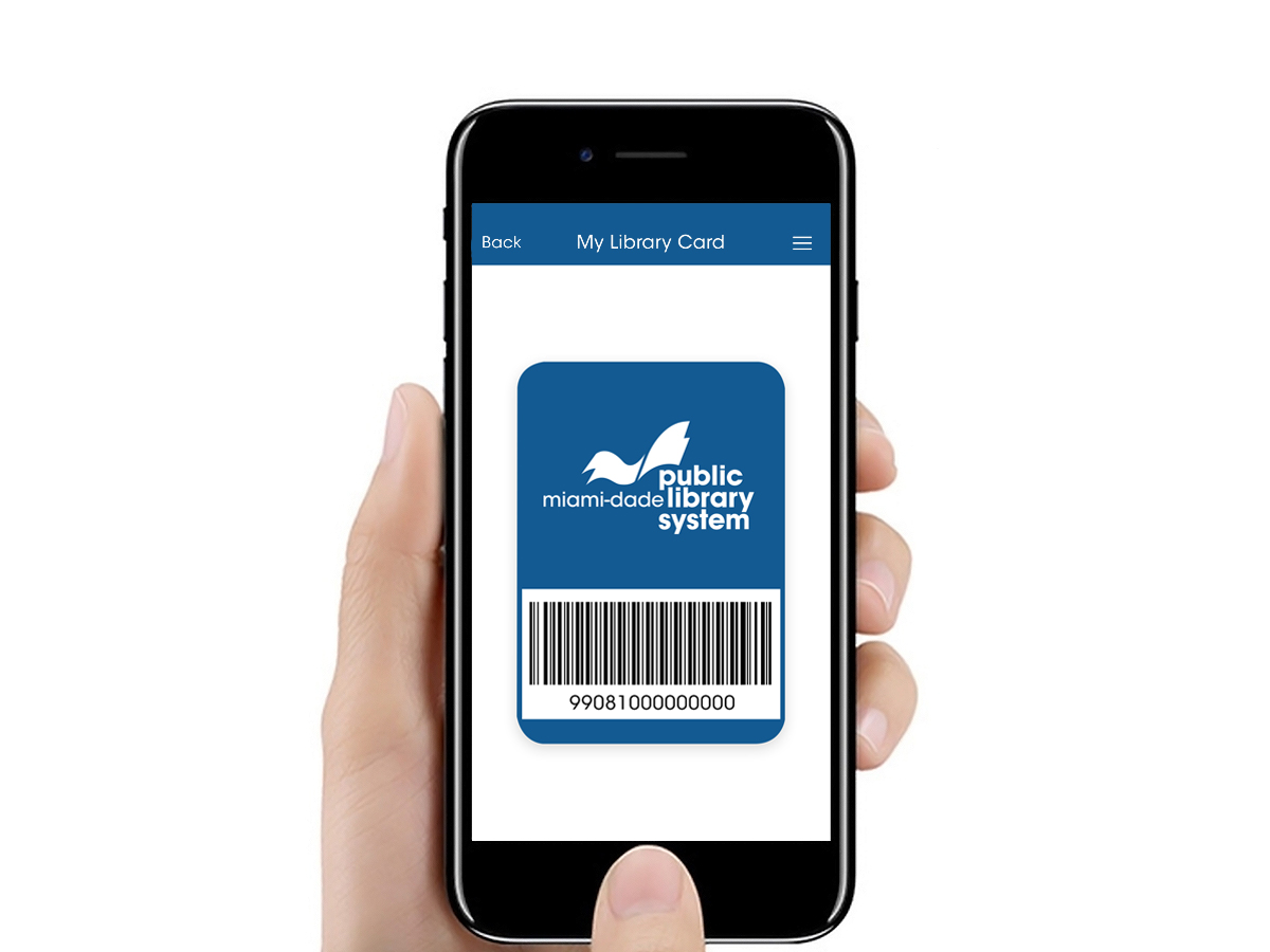 Hand holding mobile phone showing barcode