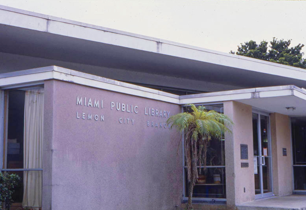 Lemon City Library Exterior Circa 1960